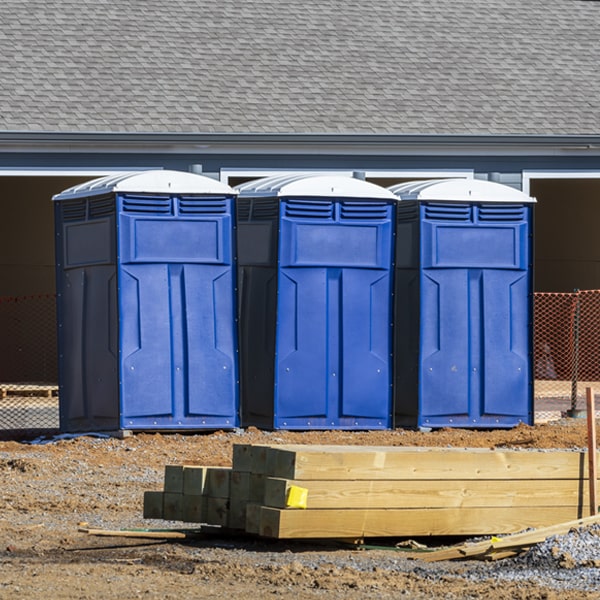 what is the expected delivery and pickup timeframe for the portable toilets in Bennett Springs Missouri